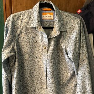 Floral Orvis Women's Long-Sleeved Tech Chambray Work Shirt